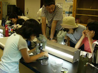 手作り実験教室「顕微鏡でミクロの世界をのぞこう」